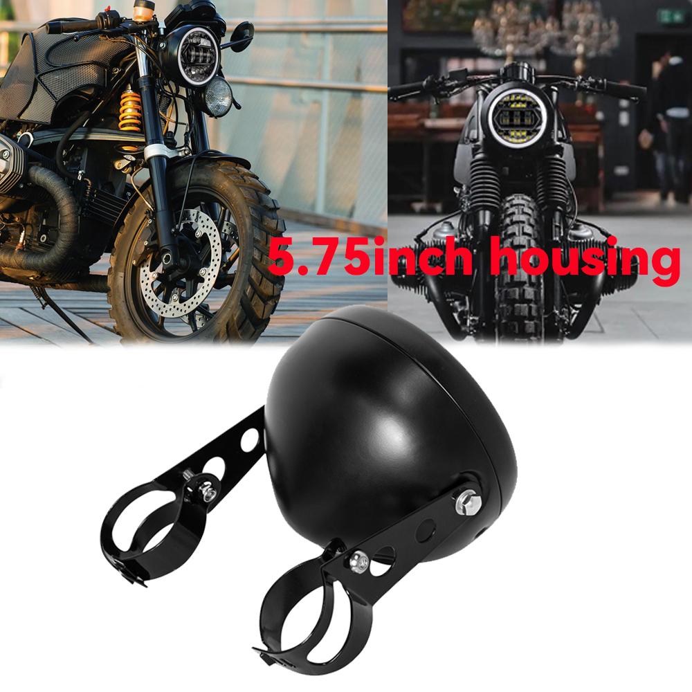 5,75-дюймовая фара, фара, боковое крепление, корпус, ковш, крышка, кронштейн, 5 3/4" оболочка, держатель фары, подходит для Harley, для Honda