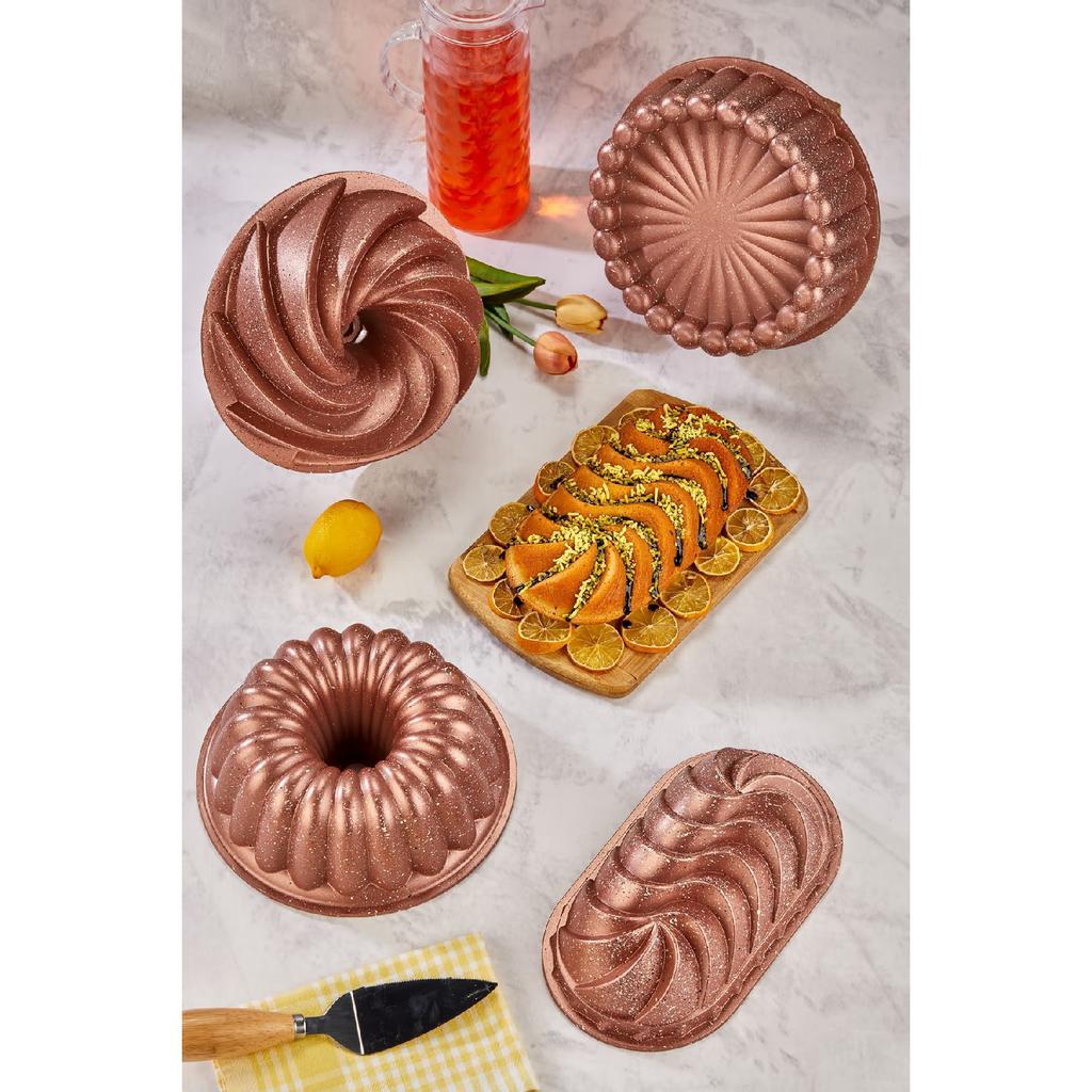 Granite Cast Cake Mold Set 4 Different Model Cake Mold Dowry Set Tart Pie Set