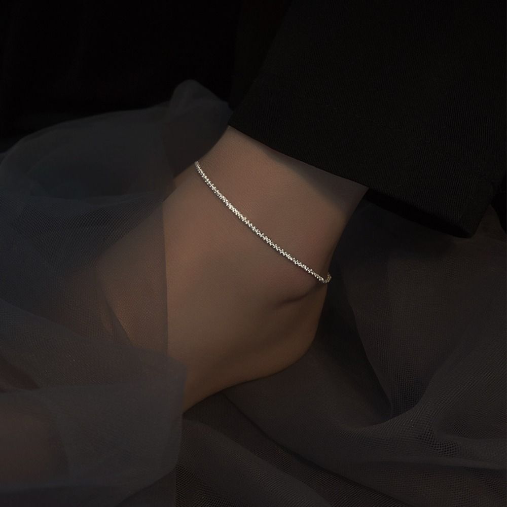 Летние простые браслеты со звездами и звездами, ювелирные аксессуары, сверкающая цепочка на ноги