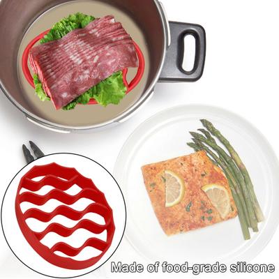 Овальная силиконовая подставка для жарки, подставка для кастрюли, многоцелевая подставка для плит, скороварок, мультиварок, аэрофритюрниц, держателей для посуды для выпечки