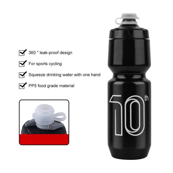 Бутылка для воды для велосипеда объемом 750 мл, большая емкость, портативная, легкая, для скалолазания, путешествий, спорта, спортзала, тренировок, езды на велосипеде, сжимаемая, питьевая бутылка