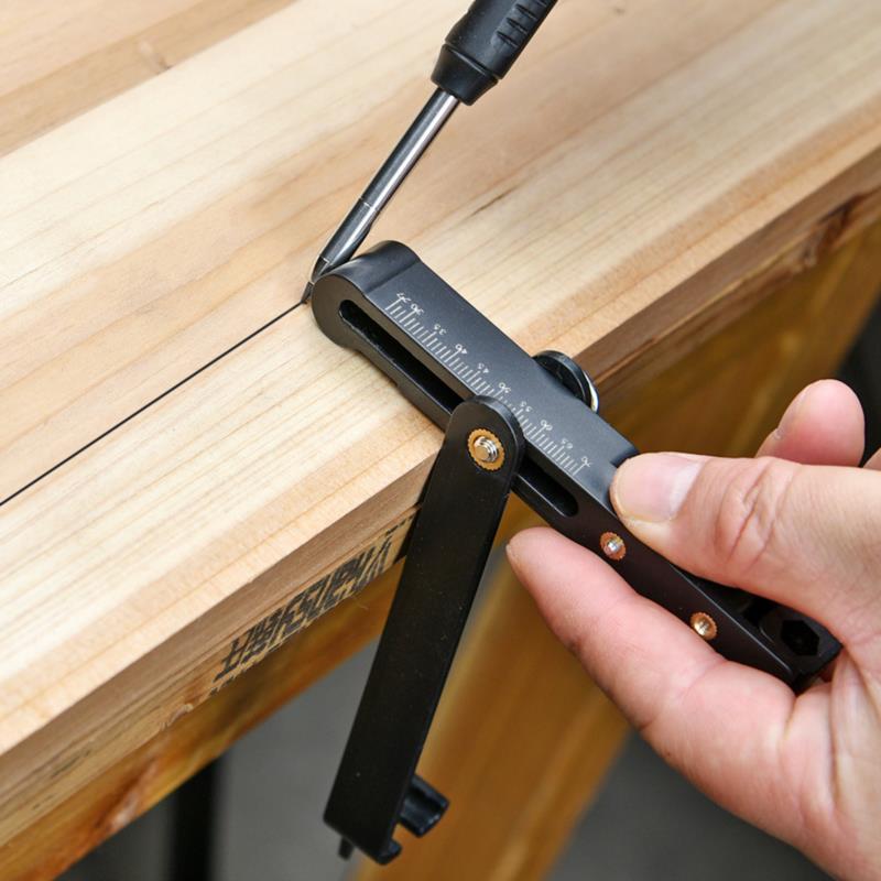 Многофункциональный инструмент для разметки Измерительный инструмент линейки для разметки регулируемого профиля