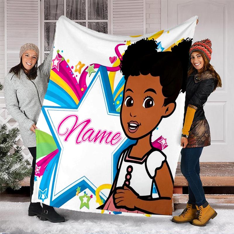 Personalized Custom Name Blanket - Gracies Corner Print Design,Blanket for Sofa,Bed,Travel,Camping - Soft and Warm, Great Gift
