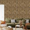 Golden Leather Wallpaper Gold, Ochre, Brown and Rust for Living Room and Bedroom 50x1000