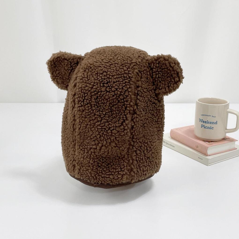 Женская и мужская повседневная шапка-балаклава с плюшевым мишкой