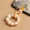 Mobile Phone Lanyard Fortune Cat Charm Beads Decor Versatile Pendant Braid