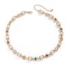Neck Jewelry Colorful Rhinestone Choker Beads String Imitation Pearl Clavicle Chain Party