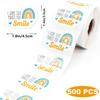500 Stickers/roll, I Hope This Will Make You Smile, Decorative Stickers, Rainbow Stickers, Thank You Stickers, Party Decorations, Commercial Stickers