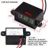 Waterproof Digital LED Voltage Meter DC 3-30V DC 5-130V Indicator Voltmeter For Car Motorcycle 12V 24V 36V 48V 72V 120V