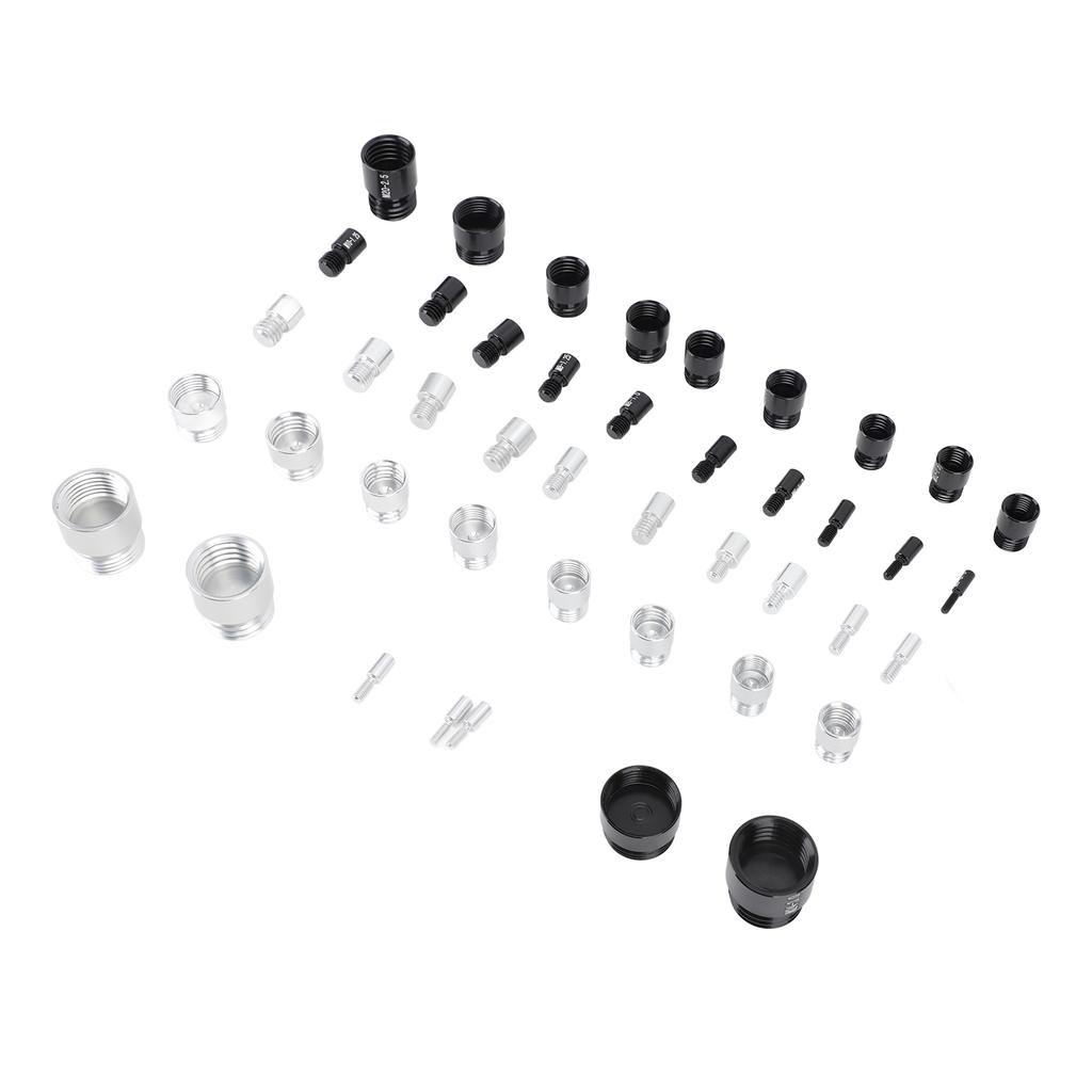 44 шт. Резьбомер для гаек и болтов Алюминиевый Высокоточный Идентификатор болтов и гаек с ящиком для хранения для имперской и