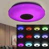 Светодиодный потолочный светильник с регулируемой яркостью и Bluetooth-динамиком, современное приложение с дистанционным управлением, RGB музыкальные потолочные светильники для спальни, гостиной