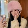 Warm Fluffy Fur Bucket Hat Windproof Mongolian Cap Fashion Plush Fisherman Hat Chrismas Gifts