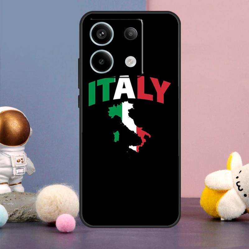 Italy Flag Case For Xiaomi Redmi Note 13 9 10 11 12 14 15 Pro Plus Redmi 15 15C 14C 10C 12C 13C Cover