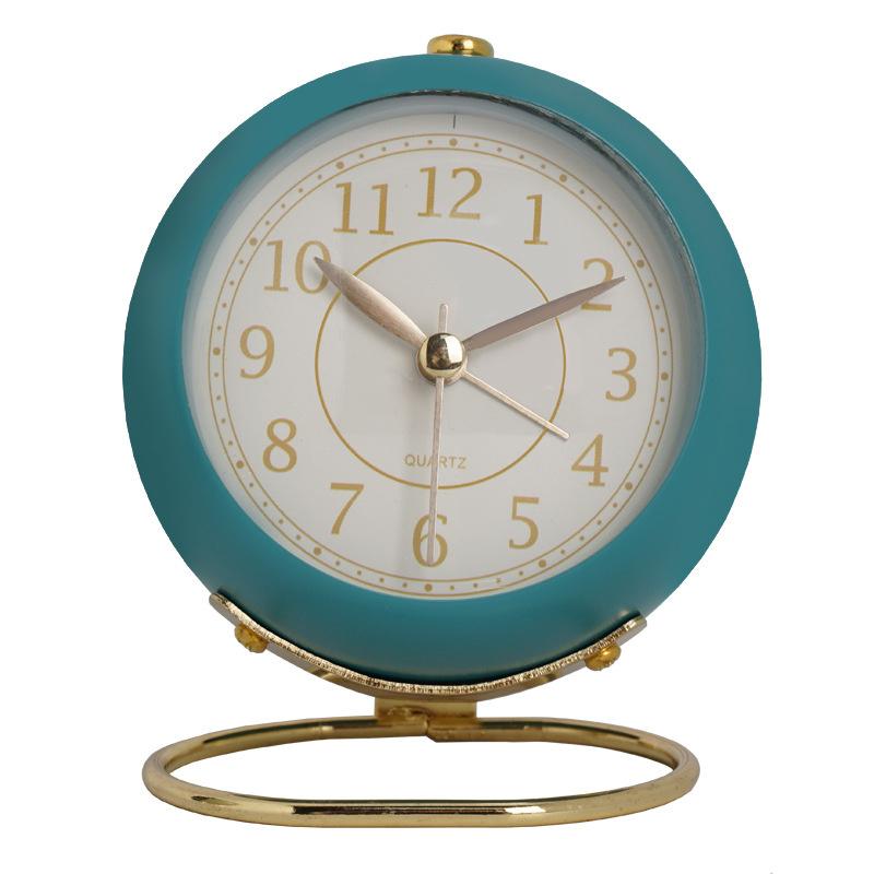 Luxury Electronic Desk Clock Metal Children Classic Minimalist 3d Alarm Clock Bedside Cute Student Luminous Table Clock Kid Gift