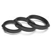Set of 3 Black Caty Rings Cockrings - FUKR - Flexible Cockrings