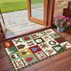 Christmas Printed Square Area Rug Soft Non Slip Floor Carpet For Bedroom Holiday Gift