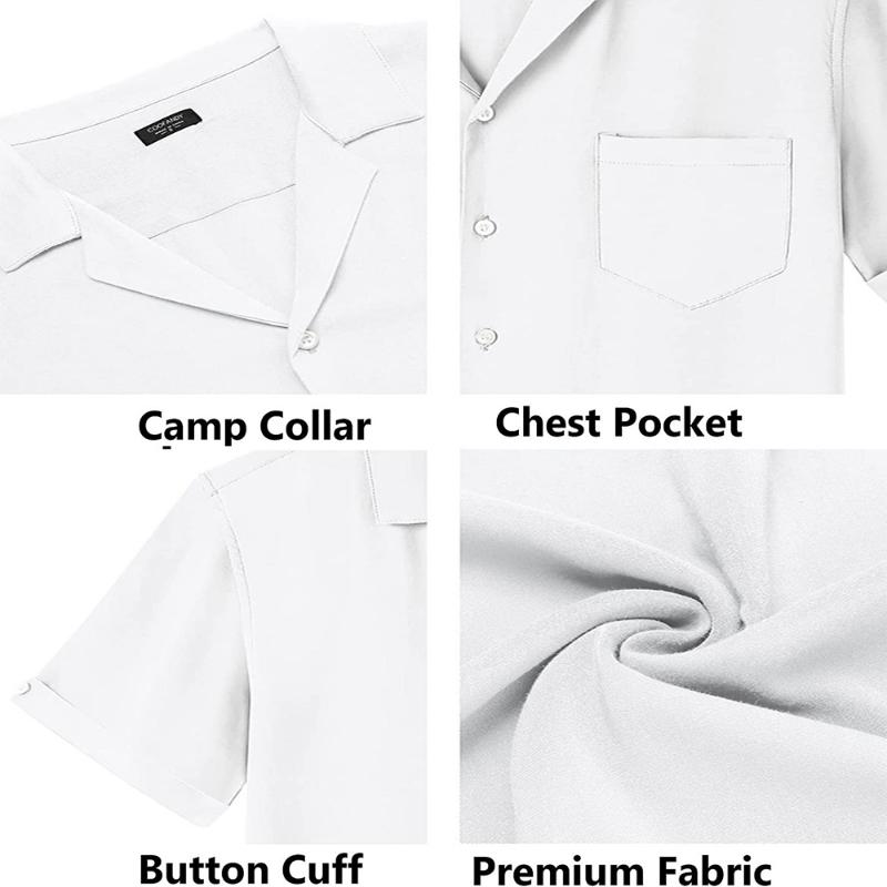 Мужской льняной комплект из 2 предметов с коротким рукавом, отложным воротником, рубашками с карманами и шортами, летние пляжные брюки, мужские костюмы Slim Fit