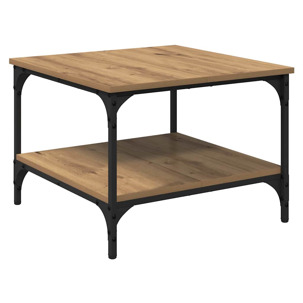 Artisan Oak Coffee Table 55 x 55 x 40 cm Particleboard