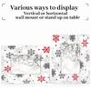5x7 Picture Frame White Winter Christmas Snowflake Photo Frame for Wall and Tabletop Display Wooden Photo Picture Frame Home Decor