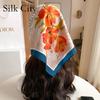 High-quality Luxurious Silk Scarves Headband Scarfs Neck Scarf For Women Chain Silk Scarf Women's Decorative Shawl