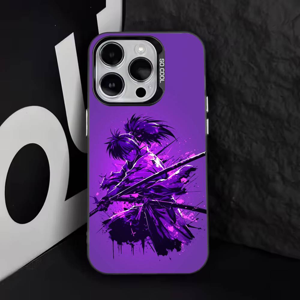 Горячий чехол для телефона R-Rurouni Kenshin для iPhone 17,16,15,14,13,12,11,Pro,Max,Plus,E,Air,Mini Черный ТПУ Чехол