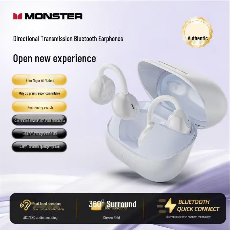 Monster AC235 AI Bluetooth-наушники-клипсы