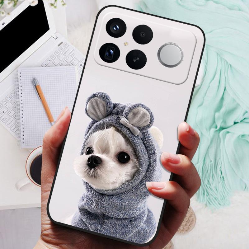 Для Xiaomi Redmi K90 Pro Max Чехол НОВЫЙ ТПУ Силиконовый Противоударный Чехол для телефона с котом Для Redmi K90 Pro Max Funda Печать Мягкий Чехол