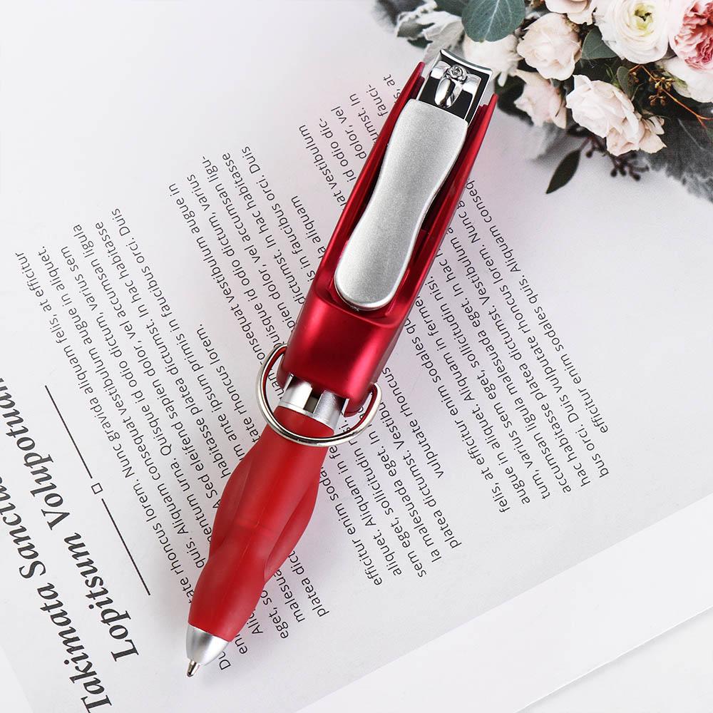 Портативная интегрированная шариковая ручка ABS стержень шариковая ручка кусачки для ногтей шариковая ручка канцелярские товары