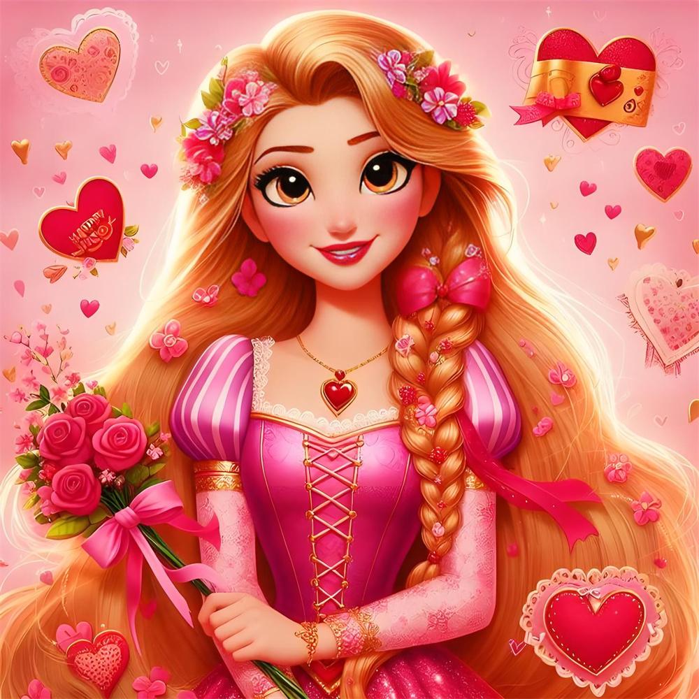 Disney 5D Алмазная Живопись Принцессы Вышивка Крестом Мозаика Набор Декор Дома Настенная Наклейка DIY Ручная Работа Подарок