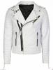 White Leather Jacket Men Biker Style Genuine Lambskin Men Zipper Slim Fit Jacket