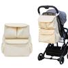 Сумка-органайзер для коляски большой вместимости, подвесная сумка для коляски, подходит для большинства колясок, сумка для подгузников, аксессуар для коляски