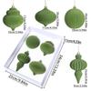 4pcs Flocked Christmas Ball Pendant Delicate Shatterproof Mini Christmas Ball Decoration Creative Xmas Tree Hanging Ornament