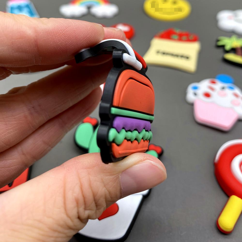 Магниты с имитацией еды для декора холодильника, мультяшный торт с мороженым, милый магнит на холодильник для детей, школьный учебный инструмент