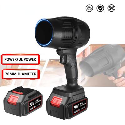 Беспроводной мощный турбовентилятор, портативный фен, бытовой мини-ручной воздуходув, черный