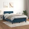 Maison Exclusive - Sommier à lattes de lit et matelas bleu foncé 120x190cm velours
