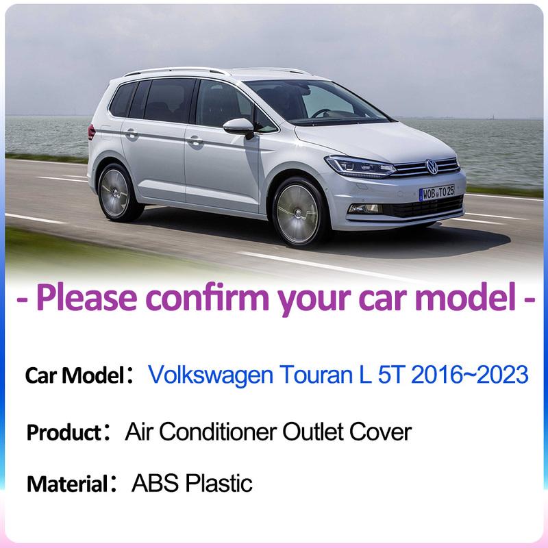 For Volkswagen VW Touran L 5T 2016~ Car Air Outlet Cover Exhaust Under Rear Seat Conditioner Ventilation Interior Accessorie