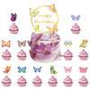 Butterfly Birthday Party Cake Decoration Butterfly Cake Card Happy Birthday Power Strip