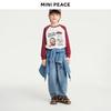 Джинсы для мальчиков MINIPEACE, осенние, свободного кроя