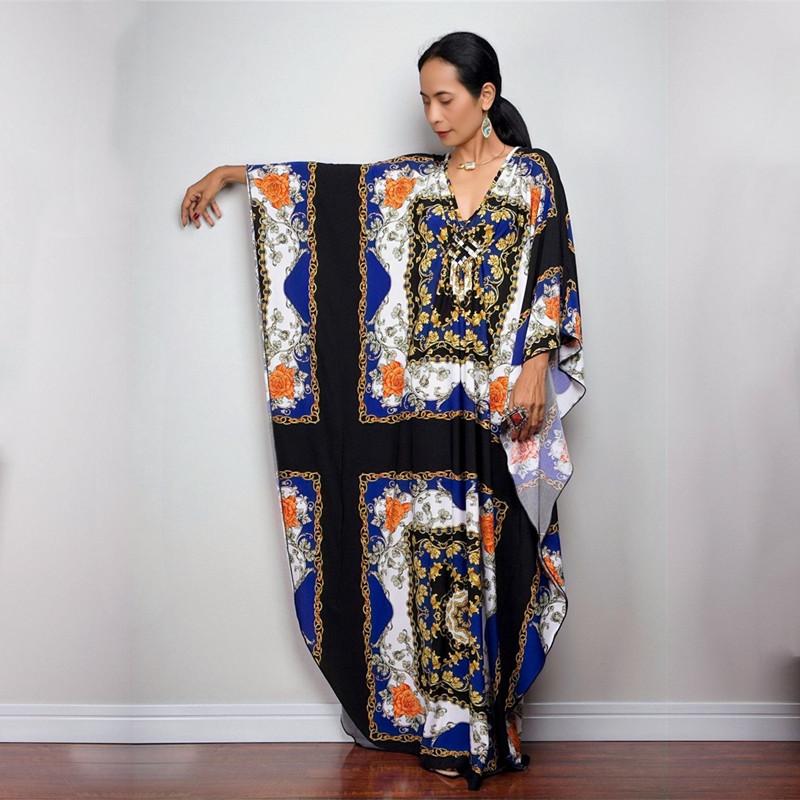 2022 накидки с принтом, сексуальное летнее пляжное платье с глубоким v-образным вырезом, туника, кафтан, женская пляжная одежда, купальник, халат De Plage Q1289