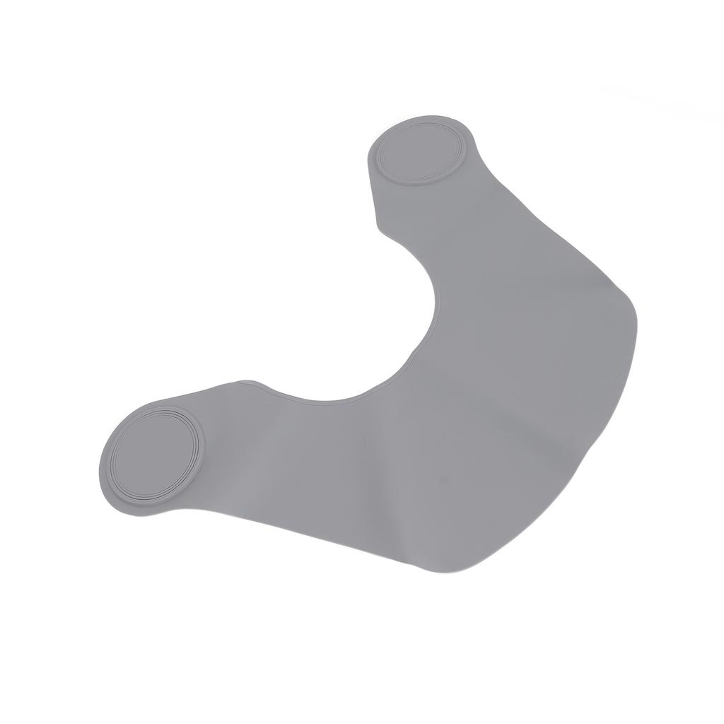 Стрижка Воротник для шеи Мягкий силиконовый Водонепроницаемый Плащ-шаль для окрашивания волос для парикмахерской Серый