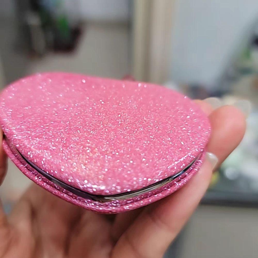 High Definition Heart Shape Makeup Mirror Double-Sided Vanity Mirrors Bathroom Living Room