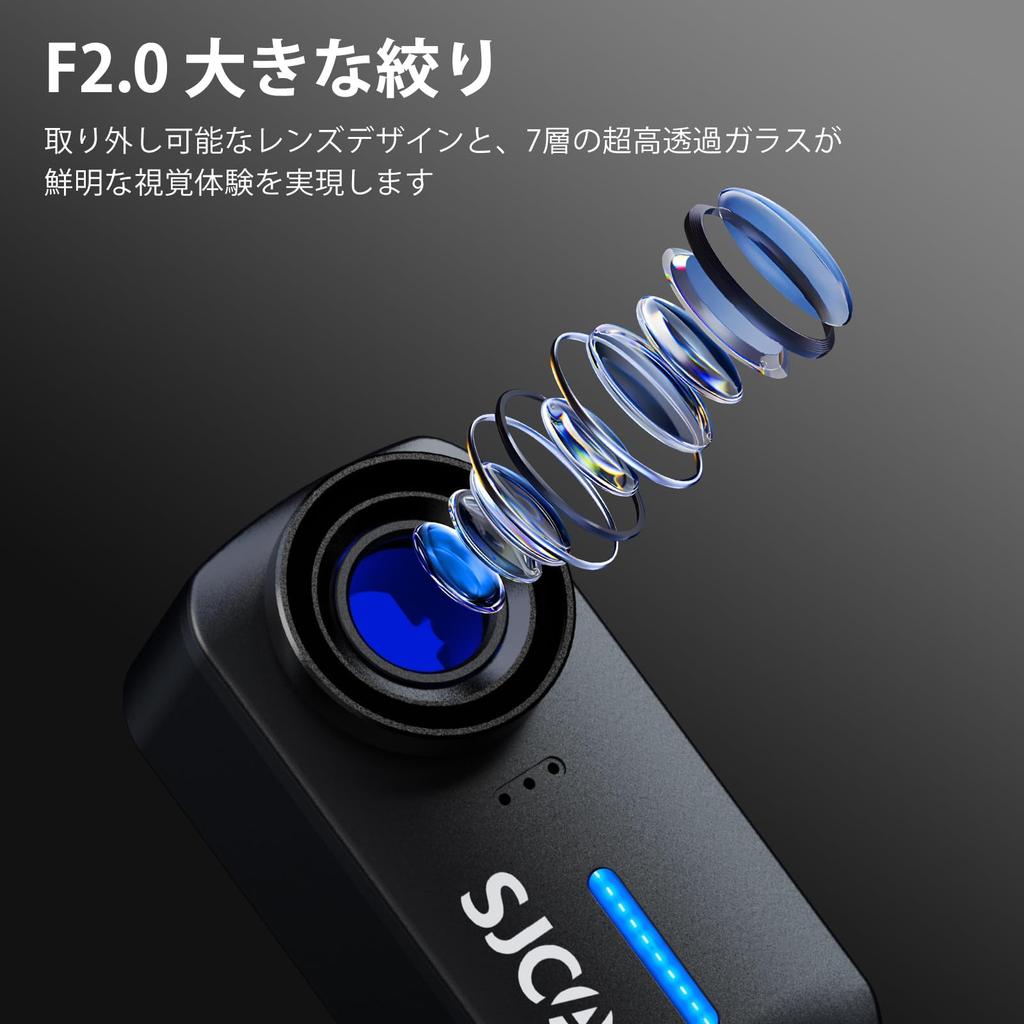 SJCAM C110 Карманная Нательная Камера 4K Непрерывная Съемка Экшн-Камера для Влогинга Изображение 8-кратный Зум 30м Водонепроницаемая Носимая Камера Объектив Для и Повседневной Жизни