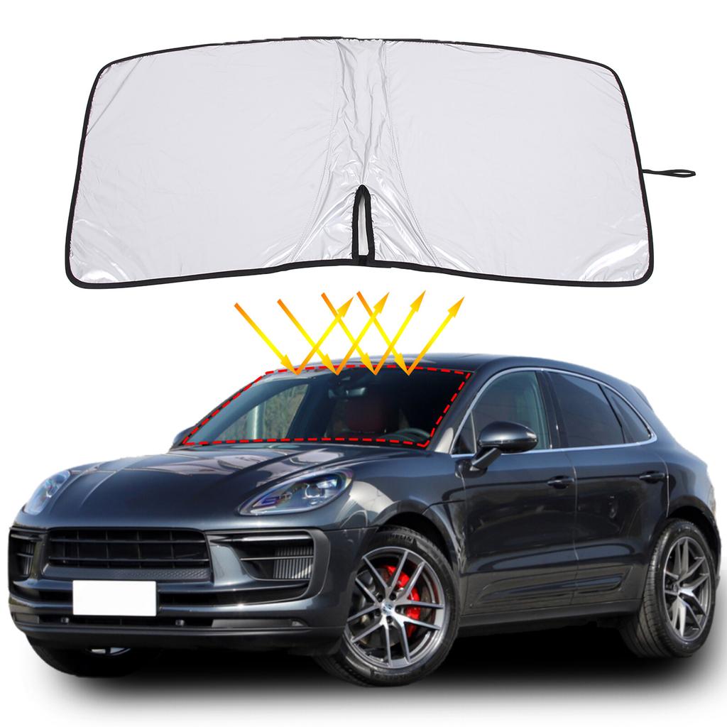 Car Sun Shade Windshield Window Sunshade Cover For Porsche Macan 14-24 US
