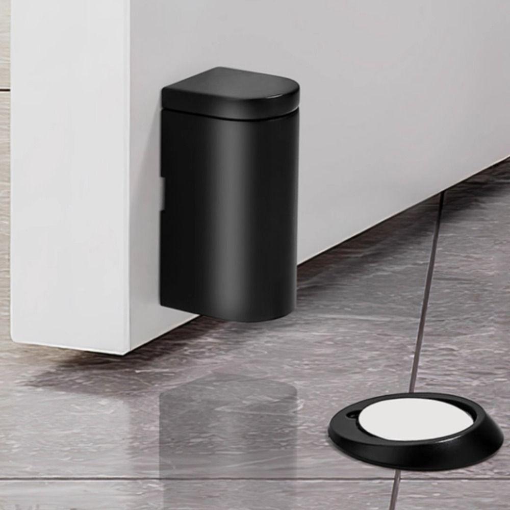 Adjustable Mechanical Door Stop Non-punch Sticker Heavy Duty Magnetic Door Stopper  Kid Protection