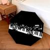1 шт. Зонт с клавишами пианино Портативный складной зонт Железный каркас Структура с отверстиями для костей Наружный домашний зонт A21