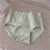 Mid Waist Women's Underwear with Comfortable Breathable Buttocks Wrapped In Pure Cotton Antibacterial Crotch No Trace Large Size Thin Triangle Panties