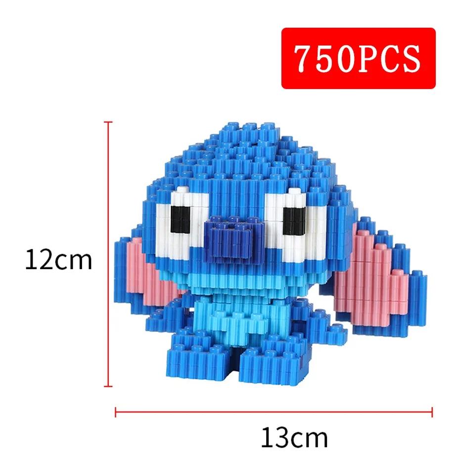 Стич Микки Минни Маус Кукла Звезда Дерена Бель Сборка Детские Строительные Блоки Головоломка Сборные Игрушки Подарки для Детей