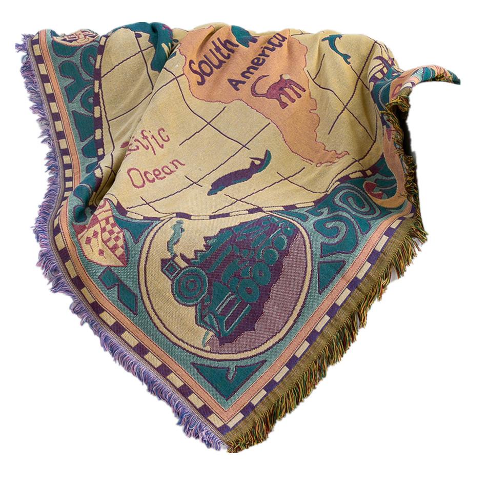 Утолщенное и минималистичное двустороннее тканевое одеяло для дивана, диванное полотенце, легкая роскошная скатерть для чайного стола, домашнее открытое походное одеяло, полотенце для кровати