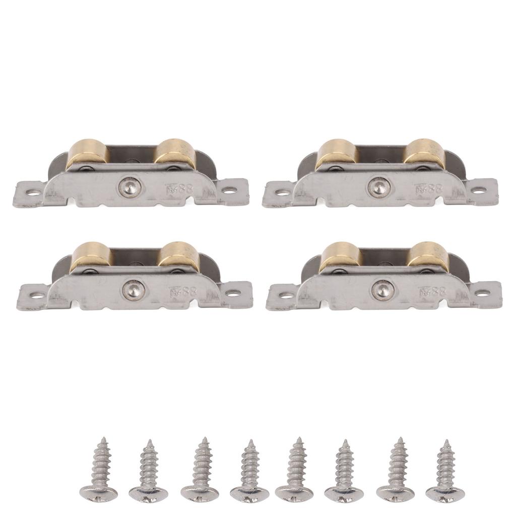 4 комплекта роликов для раздвижной двери патио, сменный узел ролика для раздвижной двери, подшипник типа 88 для дома