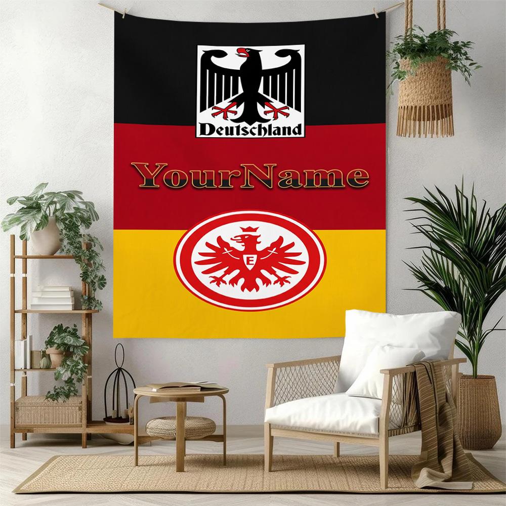 Eintracht Frankfurt Custom Your Name Wall Decor Tapestry Art For Pet Memorial Birthdaywedding Party Backdrop Family Gift